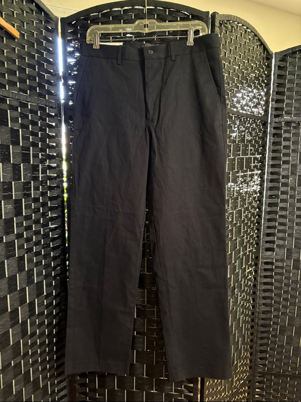 Architect Black Straight Chinos